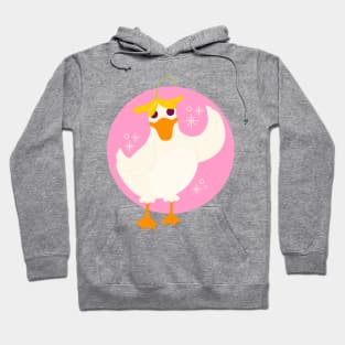 Hand Drawn Funny Duck Hoodie